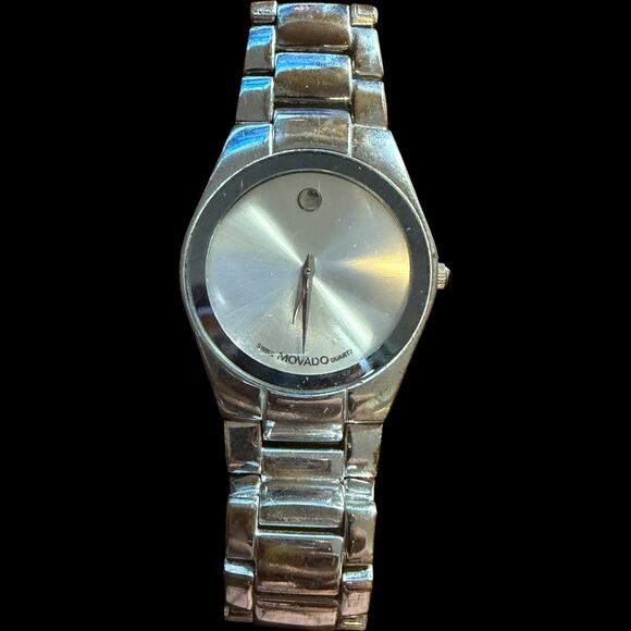 Movado Museum Dial Quartz Women\'s Watch Stainless Steel Silver Tone 74A4028K